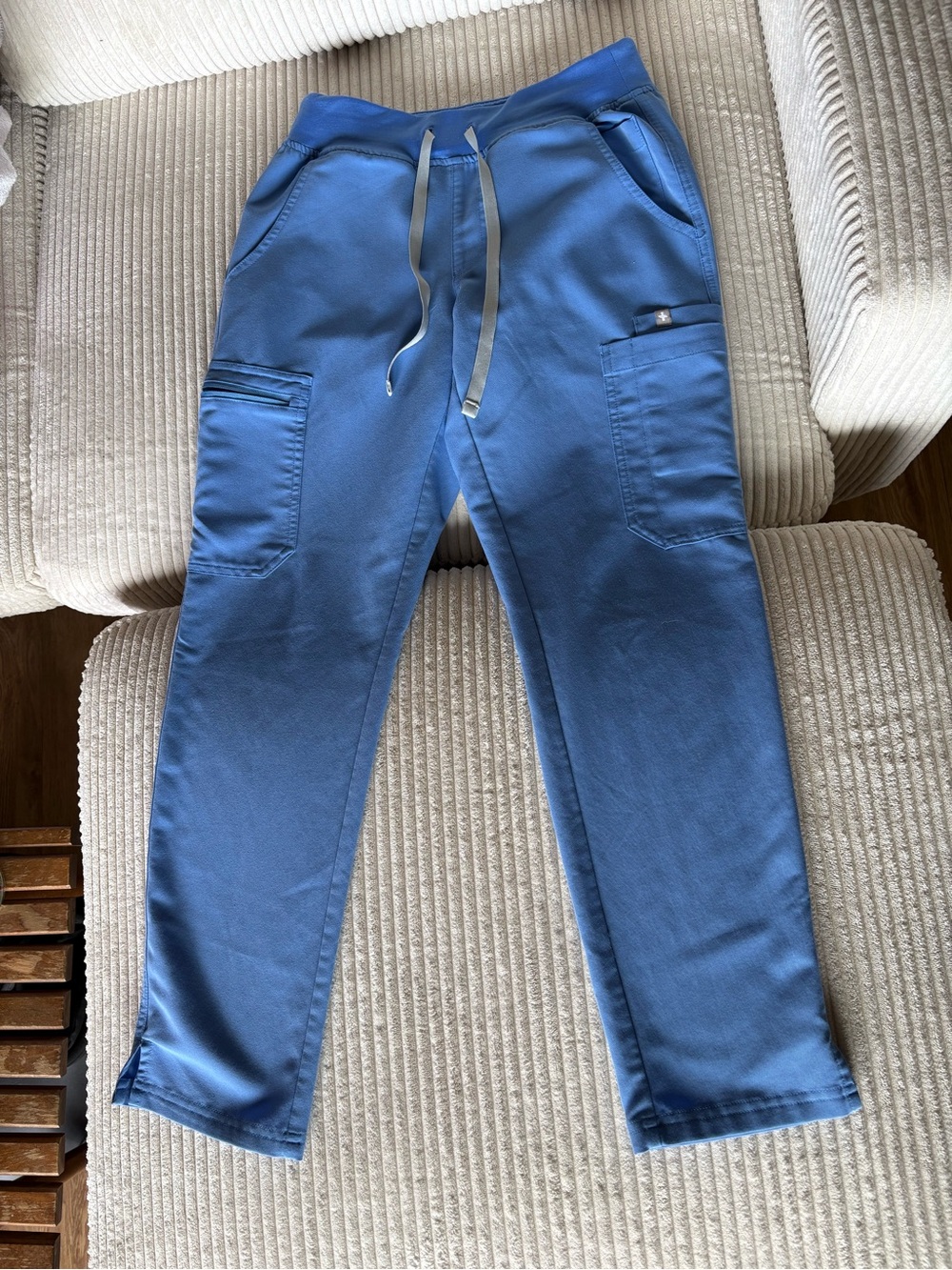 FIGS Yola Yoga XSP Ceil Blue Scrubs
